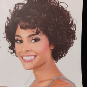 Voluminous Curly Brown Wig for Women